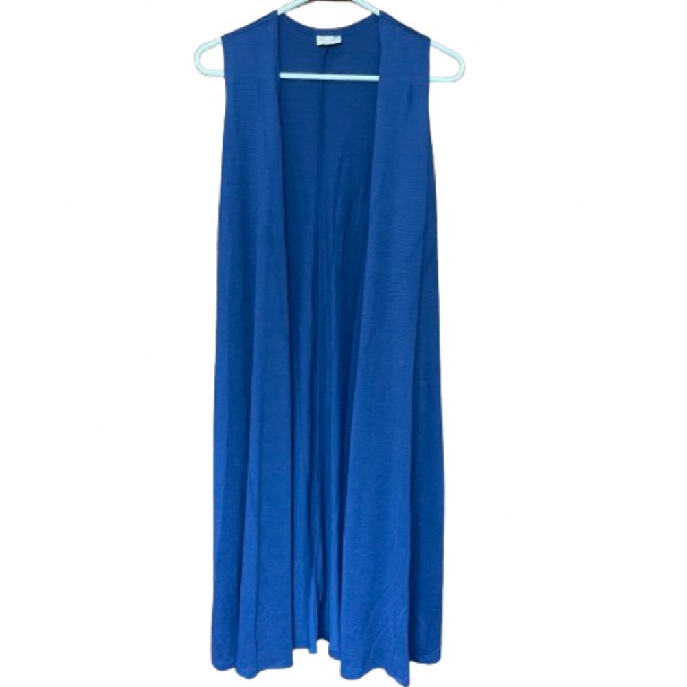 LuLaRoe Joy Vest Blue Size Small